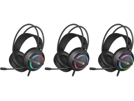 Игровые наушники проводные Defender Dexter RGB